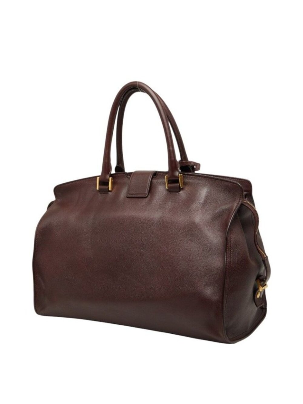 ★SOLD★ Saint Laurent Cabas Handbag Brown Leather - Picture 2 of 10